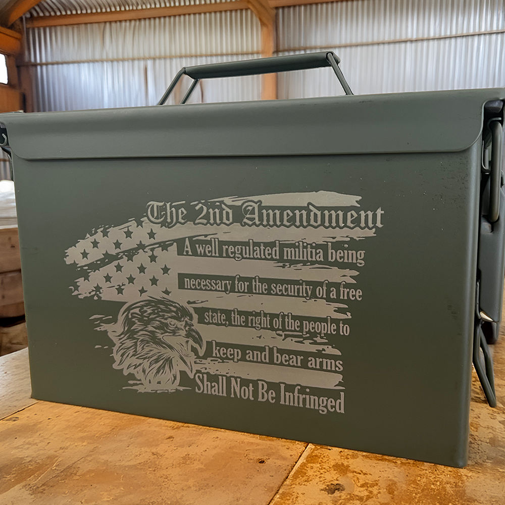 Personalized Laser Engraved .50 Caliber Ammo box
