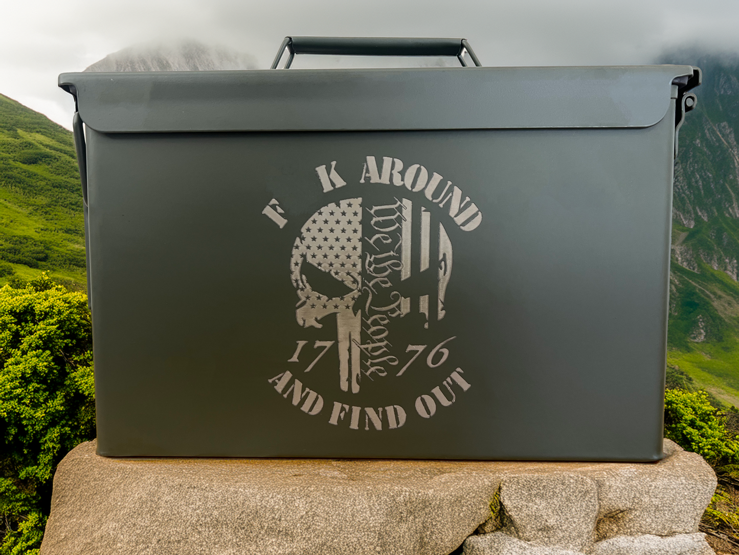 Personalized Laser Engraved .50 Caliber Ammo box