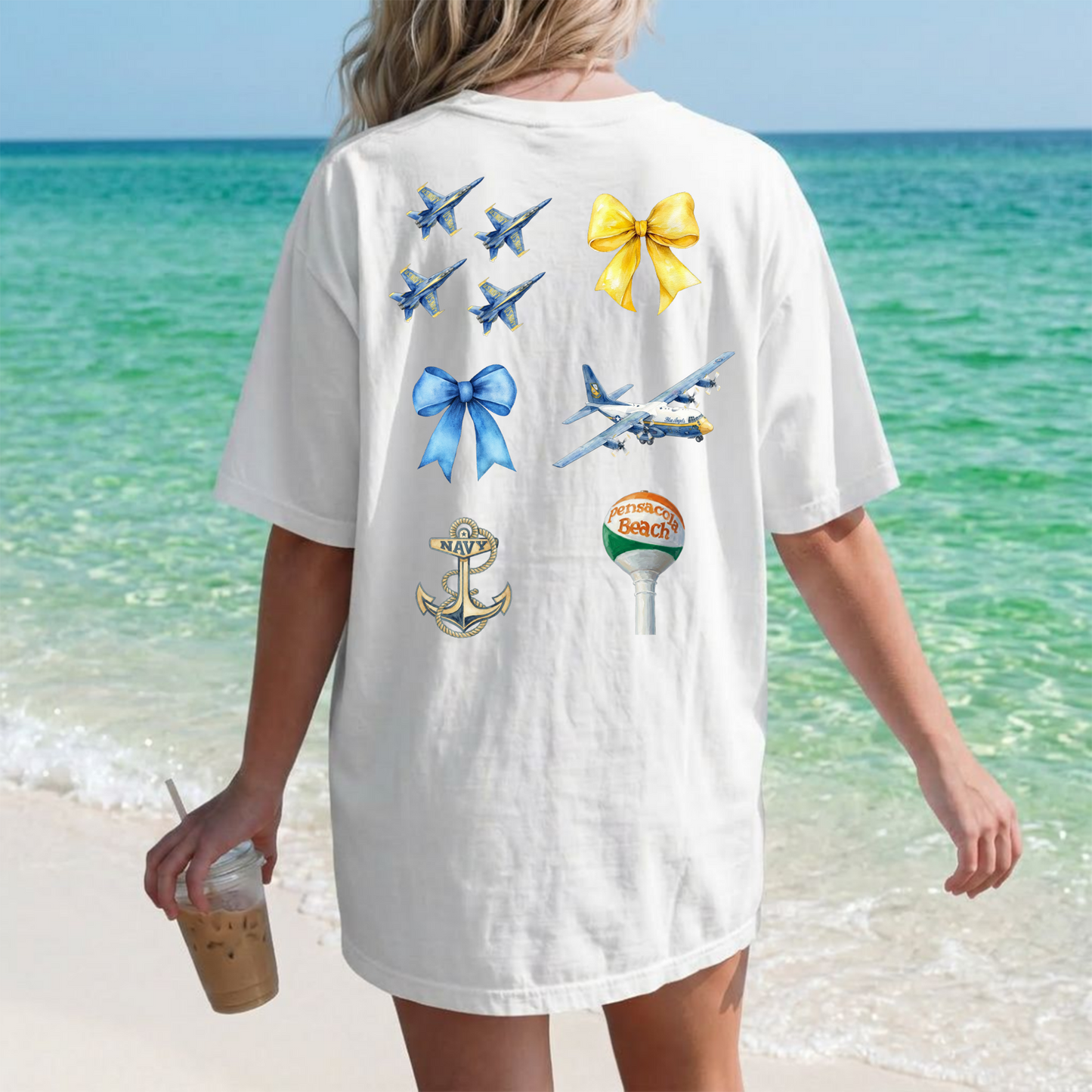 Blue Angels Pensacola Beach Comfort Colors T-Shirt