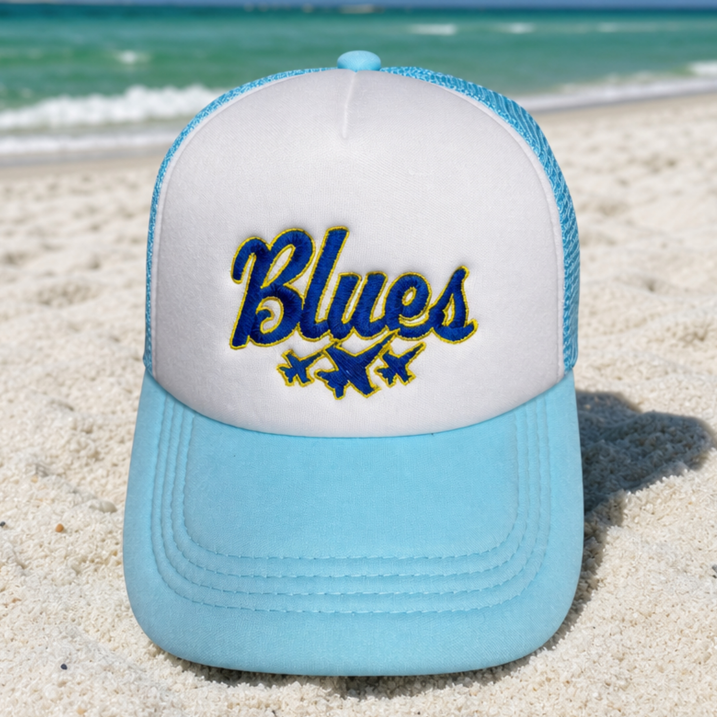 Blues - Embroidered Foam Trucker Party Hat