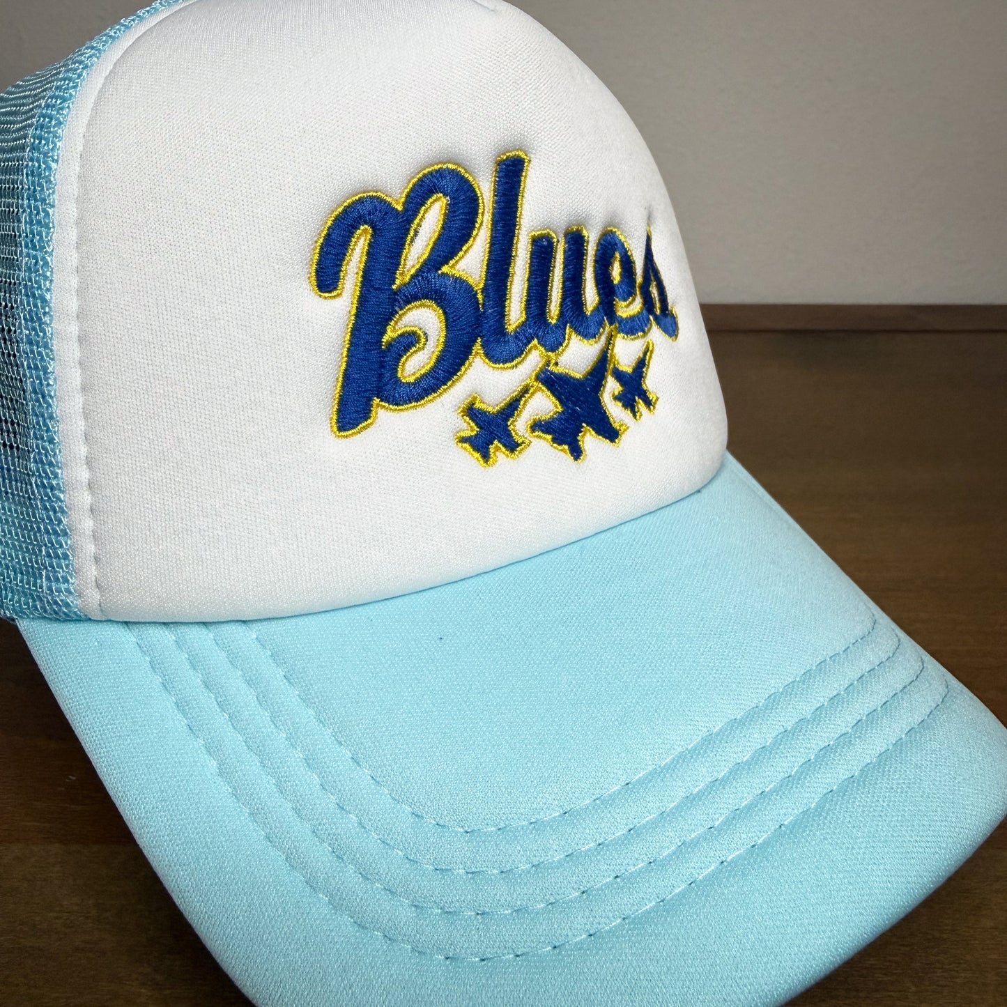 Blues - Embroidered Foam Trucker Party Hat