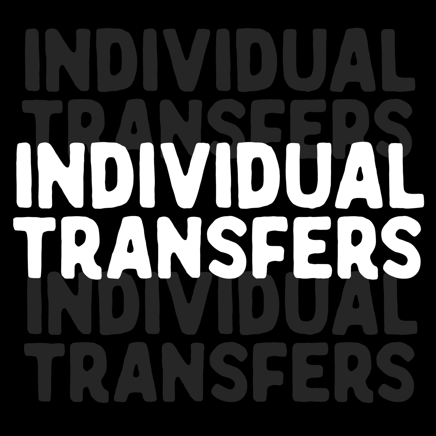 Individual DTF Transfers by Size